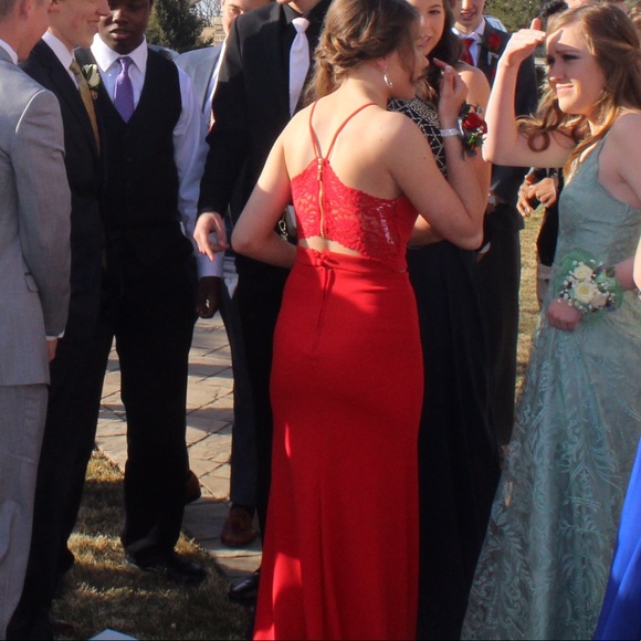 Two Piece Prom Dress - Picture 2 of 3